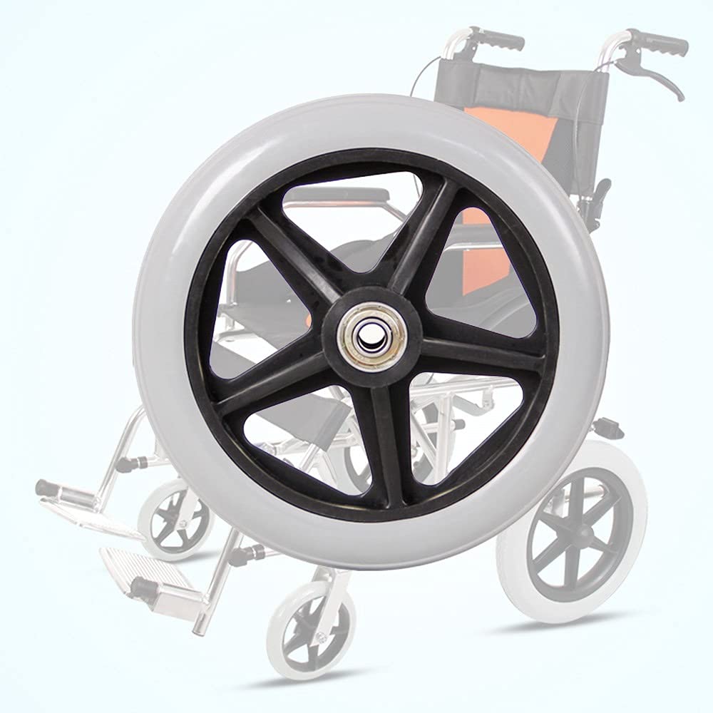 LekLai Rueda de Repuesto para Silla de Ruedas, Paquete de 2 Ruedas Universales para Silla de Ruedas, Rueda Delantera Profesional para Silla de Ruedas, Repuesto de Ruedas Delanteras Sólidas para Sill