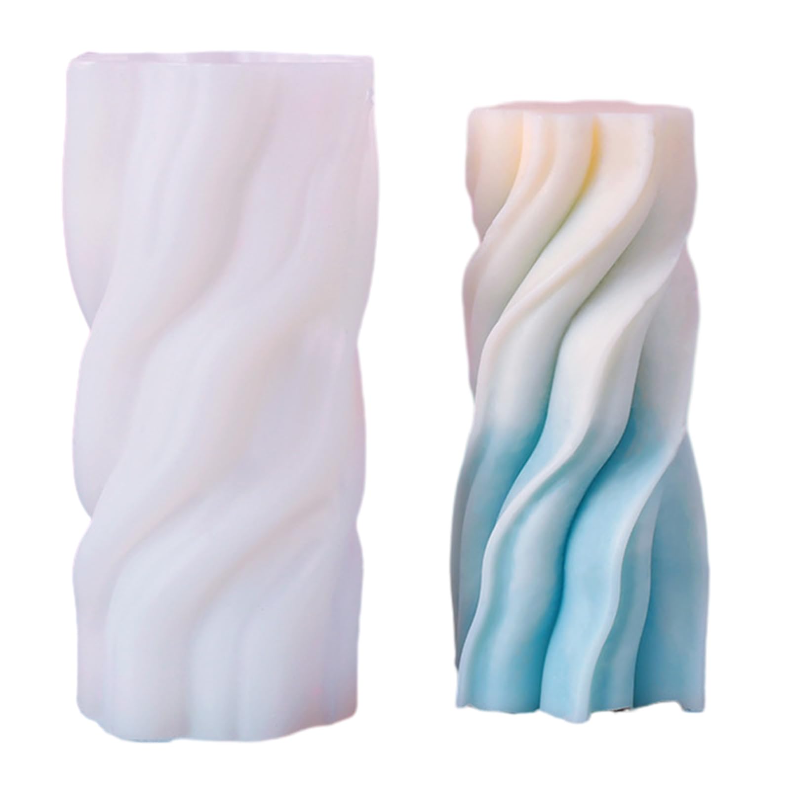 Kalttoy 3D Cylinder Mold for Making Soap Plaster Ornament Silicone Resin Casting Molds Craft Non-stick Flexible and Mold