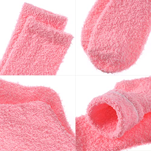 Image of MQELONG Womens Super Soft Fuzzy Cozy Home Sleeping Socks Microfiber Winter Warm Slipper Socks