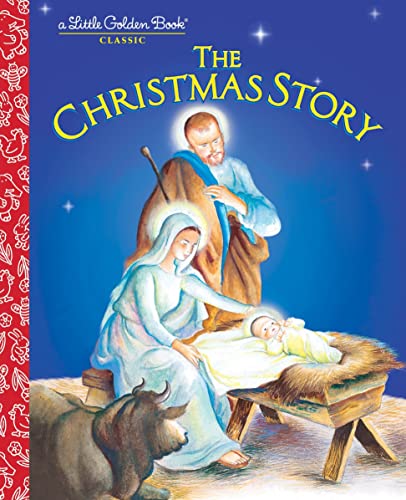 picture of a Little Golden Books "The Christmas Story" with a link to purchase on Amazon