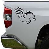Rosie Decals Flying Horse Pegasus Die Cut Vinyl Decal Sticker For Car Truck Motorcycle Window Bumper Wall Decor Size- [6 inch/15 cm] Wide Color- Gloss Black