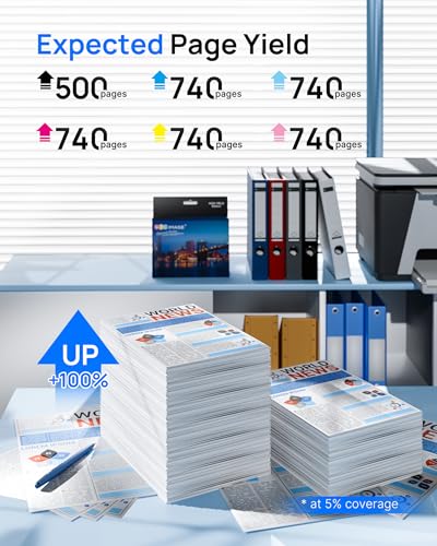 GPC Image 24xl Compatible Ink Cartridges Replacement for Epson 24 XL for Epson Expression Photo XP-970 XP-55 XP-950 XP-860 XP-960 XP-750 XP-760 XP-850 Printer(Black Cyan Magenta Yellow LC LM, 14-Pack) - Image 2