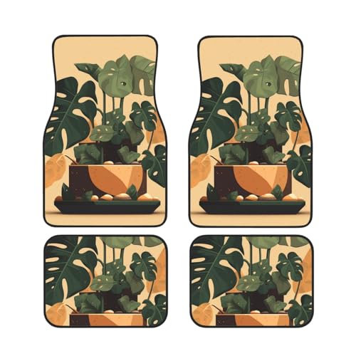 Tapis de sol de voiture SUV camionnette toutes saisons Monstera