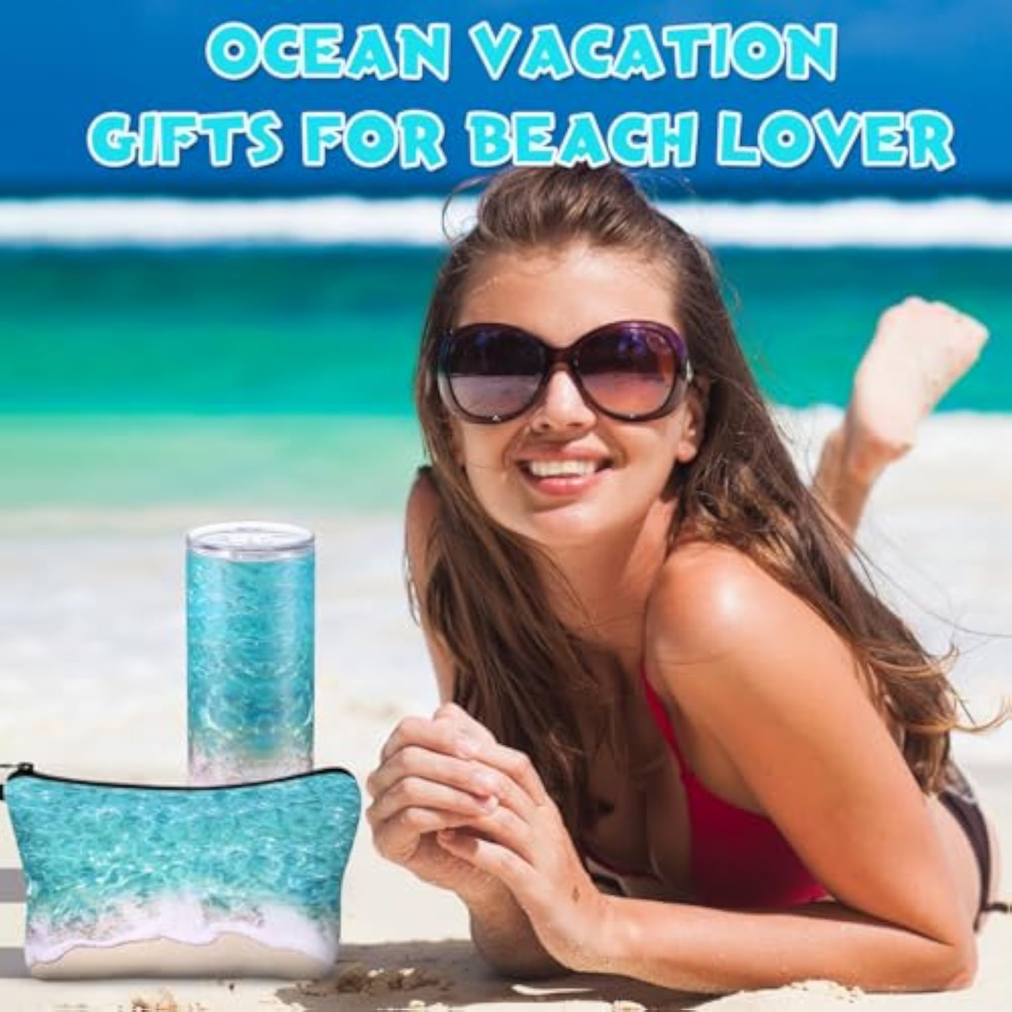 2 Pcs Beach Gifts for Women Summer Gift Set