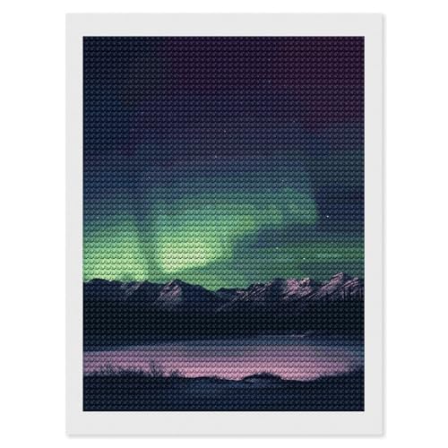 Kit d'art diamant aurore boréale BWQMNT - Le cadeau créatif DIY idéal pour les adultes