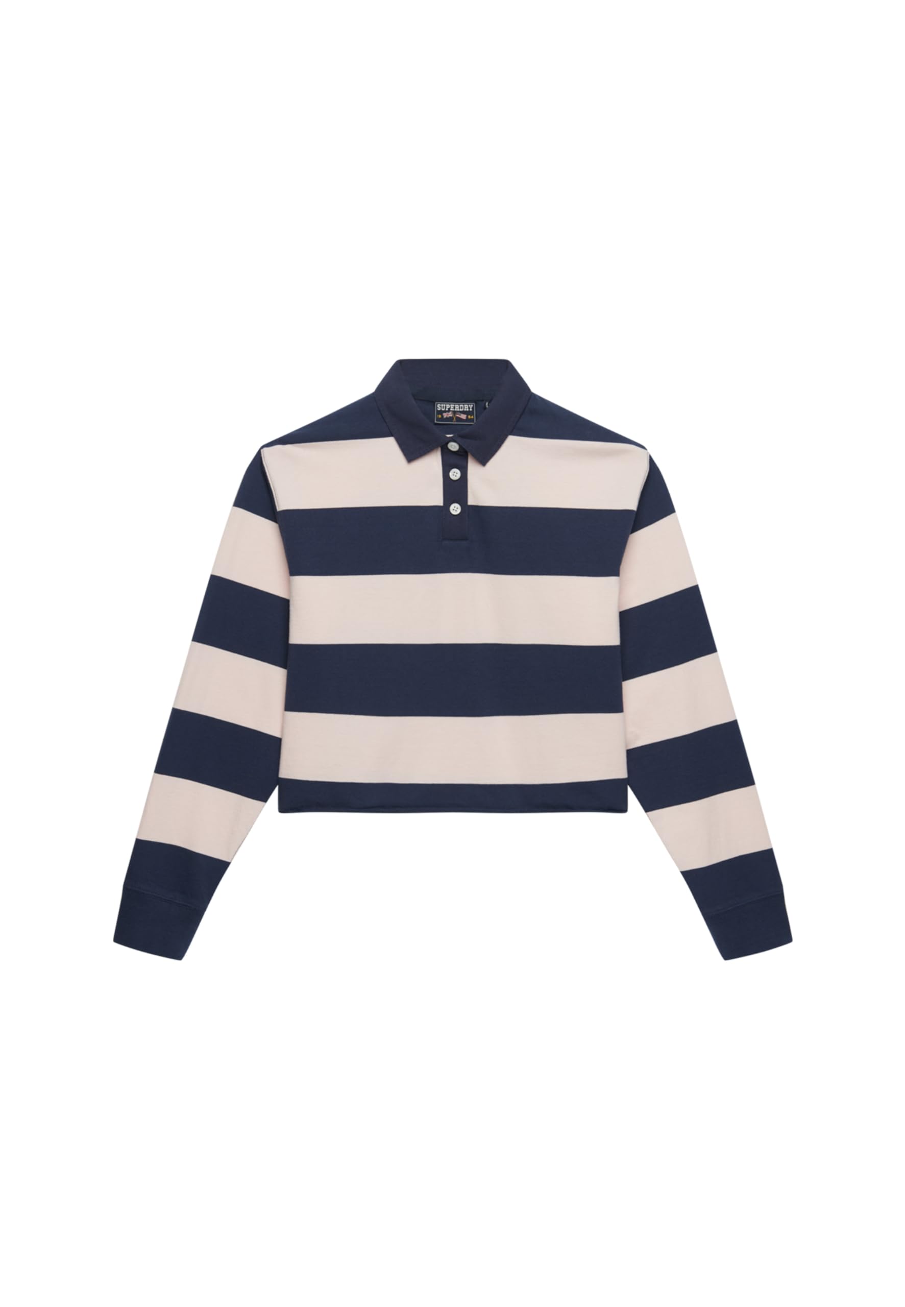Superdry Koszulka Kobiety Ath Ess Cropped Stripe Rugby