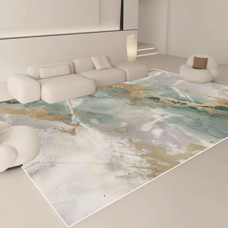 Tapis de salon marbre nordique design chic 100x160 cm