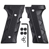 Cool Hand Grips for Beretta Vertec, M9A3, 92X, Custom Screws Included, Iron Texture, Black G...