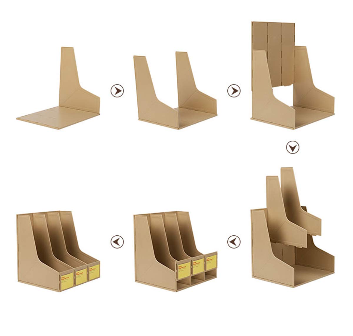 Amazon | ファイルスタンド a4 ファイルボックス 仕切り分け 3連