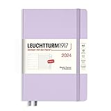 LEUCHTTURM1917 - Weekly Planner & Notebook 2024 with extra booklet, Hardcover, Medium (A5), Lilac...