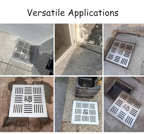 Couvercle de drain extérieur pour préserver votre cour et garage des eaux