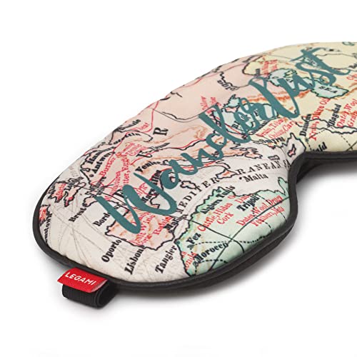 Legami - Schlafmaske mit verstellbarem Gummiband, praktisch und bequem, blockiert die Lichter, 20,5 x 10 cm, Travel, geeignet für Reisen und Schlaf