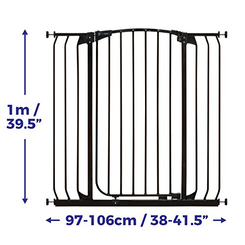 Dreambaby Chelsea Extra-Tall & Wide Auto-Close Security Baby Safety Gate-Black-Model F191B #TOP1