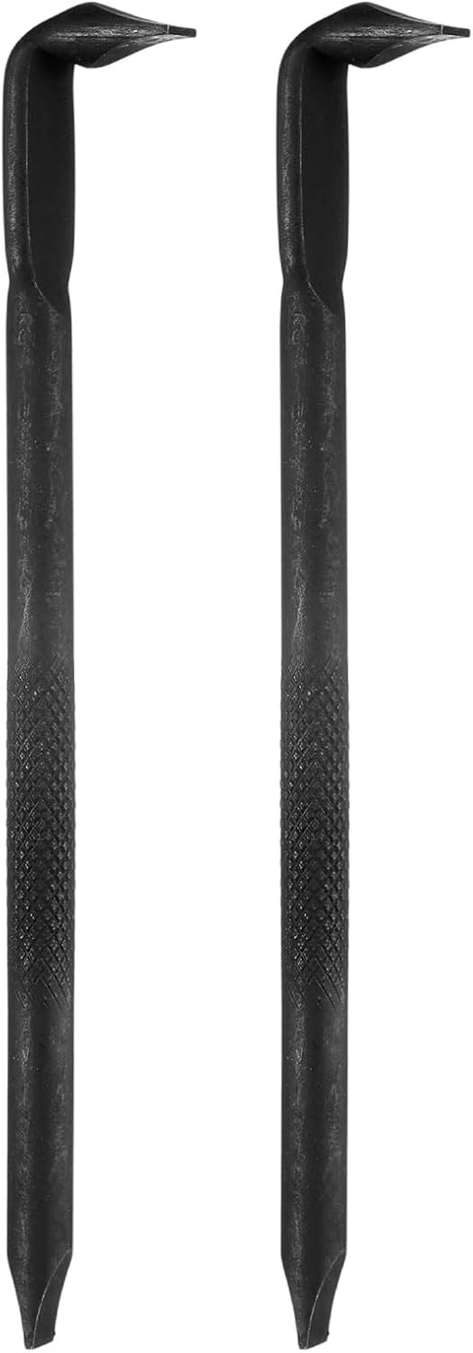 HARFINGTON 2pcs Offset Screwdriver SL6 Slotted Flat Head Right Angle 90 Degree Screw Driver Double Ended L-Type Hand Tool for Home Appliance Repair, Black