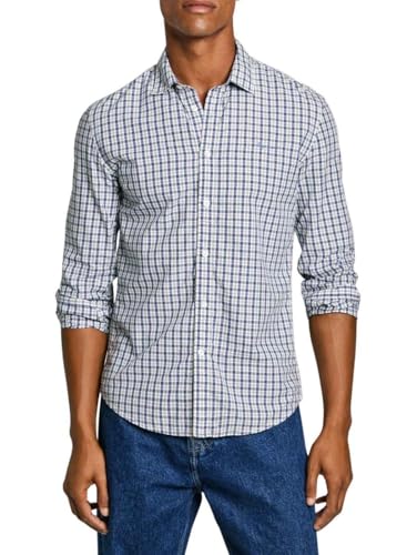 Pepe Jeans Mauro Camisa, Blanco (Blanco), L para Hombre