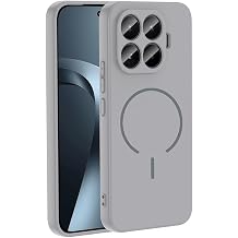 Aksesuarcim Xiaomi Mi 17T Pro ile Uyumlu K l f  Silikon M-Safe  arj  zellikli Kamera Lens Korumal  Mat Renkli  nce Kapak Meta Titanyum-Gri