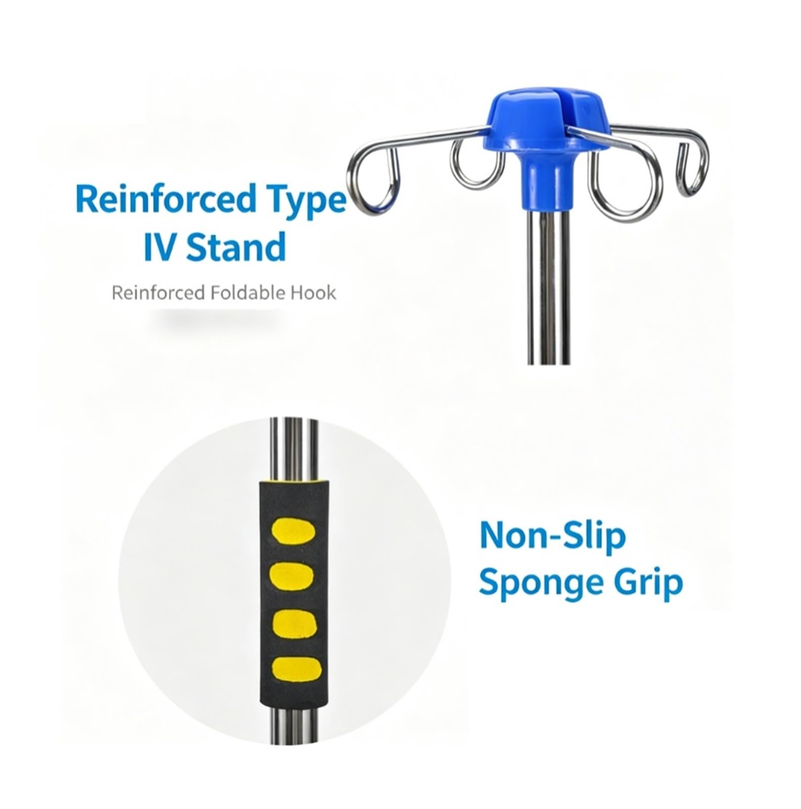 Soporte rodante for portasueros con ruedas, médico portátil Soporte para suero
