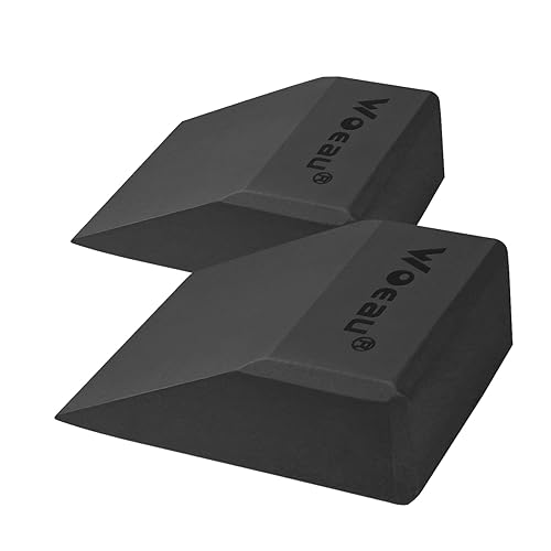 2 Pack Non-Slip Professional Squat Wedge Blocks - Heel Elevated