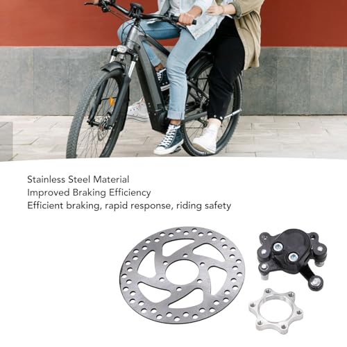 Alomejor 140mm Bike Disc Brake Rotor Set including Hollow Design Stainless Steel 6 Hole Fixed Connection for Mountain Road Bicycle - Image 2