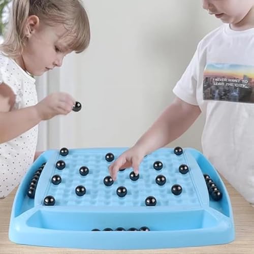 Magnetspiel für Kinder & Erwachsene Strategiespiel mit 40 Magnetkugeln Familienspiel ab 2 Spieler – Logikspiel zur Förderung von Konzentration & Geschicklichkeit – Deluxe-Version Magnetspiel für Kinder & Erwachsene Strategiespiel mit 40 Magnetkugeln Familienspiel ab 2 Spieler – Logikspiel zur Förderung von Konzentration & Geschicklichkeit – Deluxe-Version