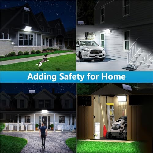400LEDS Luces solares con sensor de movimiento para seguridad en el jardin exterior 3