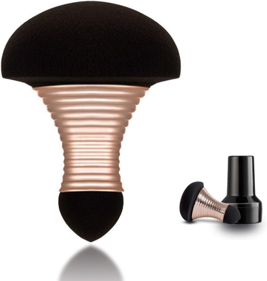 2Pc Makeup Sponge with Grip Latex-Free Jumbo Foundation Bronzer Blender Concealer Makeup Sponges Wet and Dry