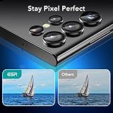 ESR Camera Lens Protector Compatible with Samsung Galaxy S22 Ultra (2022), Scratch-Resistant Ultra-Thin Tempered Glass with Aluminum Edge, Set of 5, Black - Image 7
