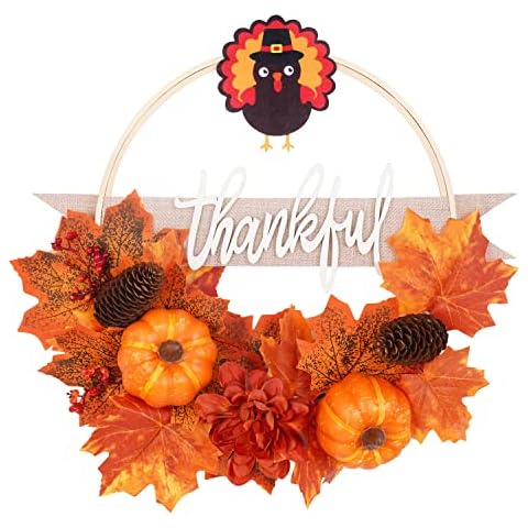 Fall Wreaths for Front Door (Yellow and White) Cover