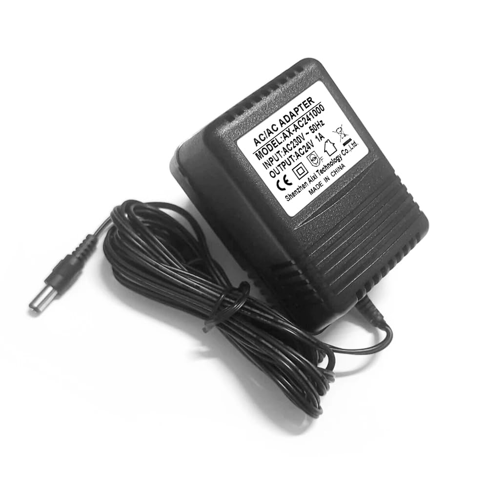 Adaptateur AC/AC Sortie AC24V Entrée AC230V 1A Transformateur Adaptateur Secteur EU Plug