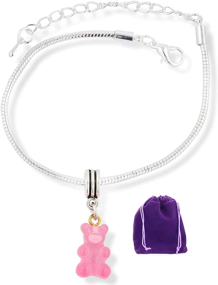 Gummy Bears Bracelet Jewelry Jewlry Gifts Gummi Gummy Candy Themed Charm Accessories Stuff Gift for Men Women Teacher Student