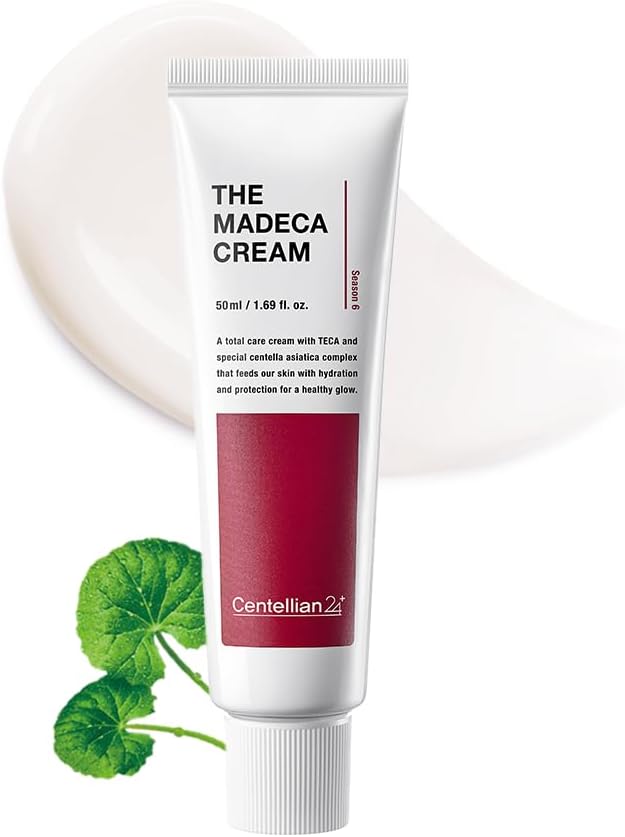 CENTELLIAN 24 Madeca Cream (Season 6, 1.7fl oz) – Centella Moisturizer for Face, Korean Skin Care. Dry, Sensitive Skin. TECA, Centella Asiatica, Madecassoside.