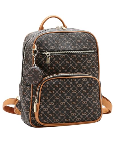 Chenson Mochila Feminina Média Monograma Elegance Café 8485493