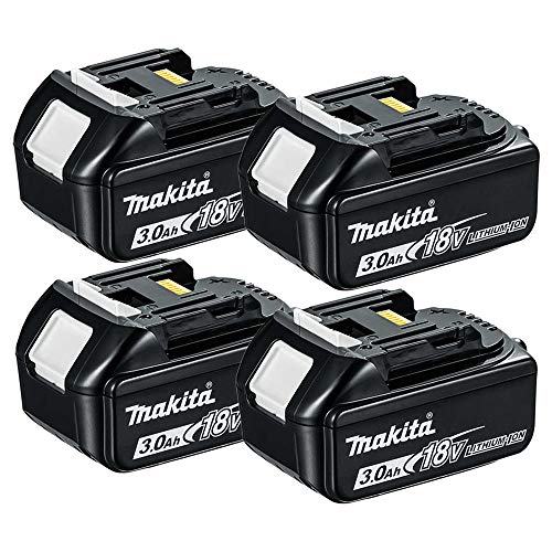Makita Genuine BL1830 18V Li-ion LXT 3.0Ah Battery Pack of 4