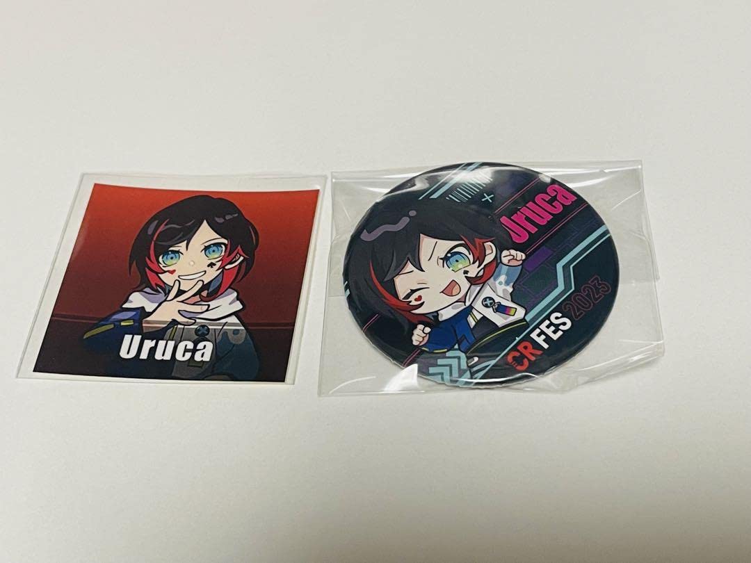 Amazon.co.jp: CRフェス うるか uruca 缶バッジ/ステッカー : おもちゃ
