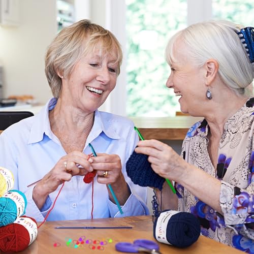 Crochet Yarn 6Colors x 25g Yarn for Crochet Wool Knitting Coloured Acrylic Yarn Crochet Kits for Beginners Adults Wool for Crochet Knitting and Crafts - Image 6