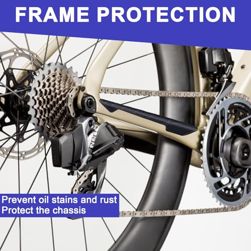 YAOYYG 2 Stück Fahrrad Kettenstrebenschutz, Protector Kettenstrebenschutz, Silikon Kettenstreben-Rahmenschutz, Schutz Vor Kratzer & Beschädigungen, Für Die Meisten Fahrräder