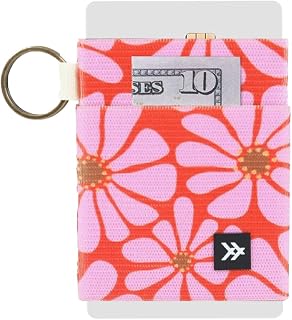 Thread Wallets Ultra Slim Minimalist Card Holder Wallet for Men and Women (Red/Pink, One Size)