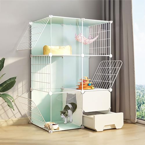 Enclos pour chat intérieur et lapin | Grand parc modulable amovible
