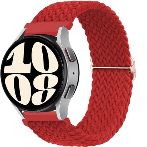 ブレイデッドソロループ コンパチブル Samsung Galaxy Watch 7/6/6 Classic/5/5 pro/4/4 Classic/3 41mm/Active 2/Active for Amazfit gtr 42mm/gtr mini/g