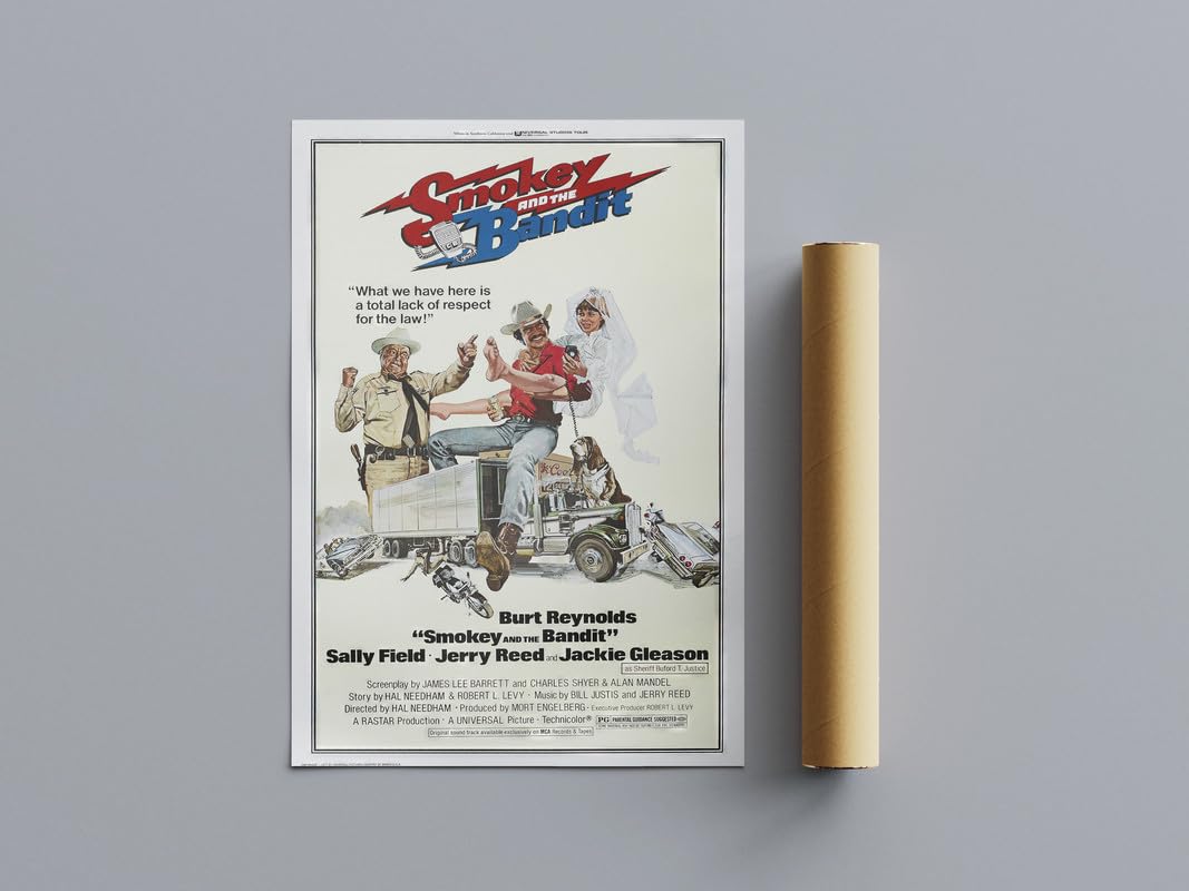 Pixie Posters Multi Colour 70S Classic Movie Posters Smokey And The Bandit Wall Art (A4 Size 21Cmx29.7cm)