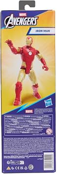 AVENGERS Marvel Titan Serisi Iron Man 11,5 inç (29,2 cm) Aksiyon Figürü, Süper Kahraman Figürleri ve Oyuncakları, 4 Yaş ve Üzeri Çocuklar için