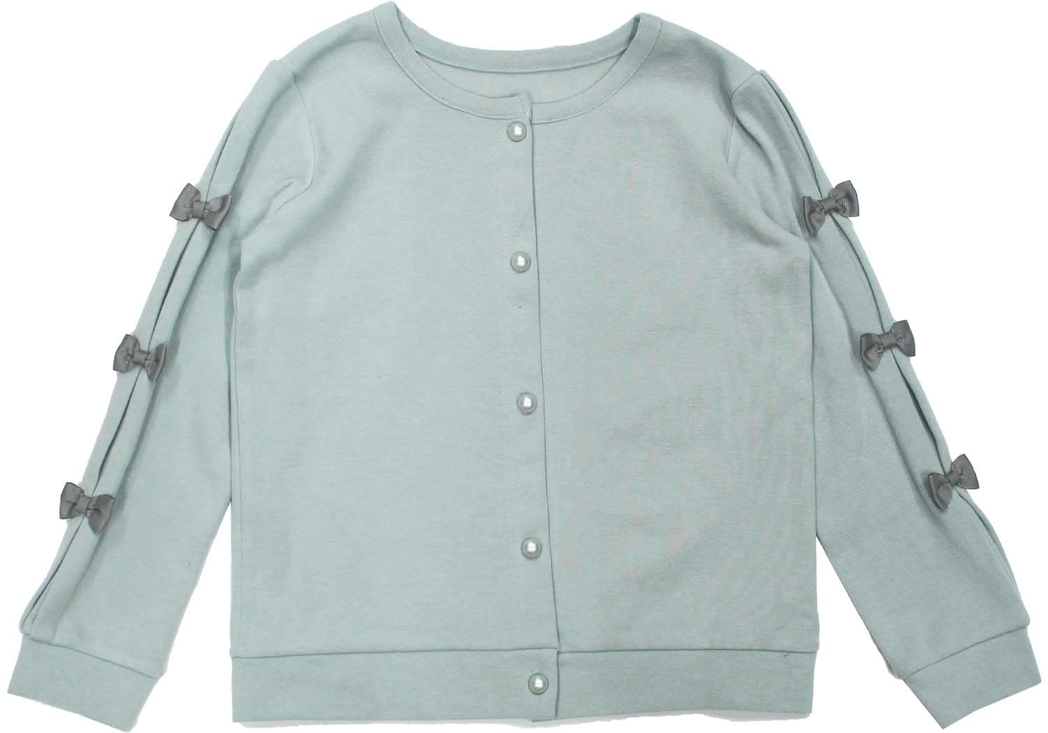 [Bee] ビー リボンカーディガン ガールズ 女の子 キッズ 長袖 ガーリー カーデ 羽織 ボタン フォーマル 春 秋 冬 taa04515