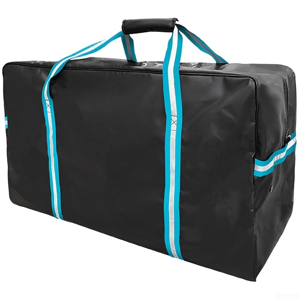 Eishockey-Ausrüstungstasche, groß, PVC-Netzgewebe, Reisetasche mit Belüftung, 76 x 40 x 36 cm, für Schlittschuhe, Helm, Schutzausrüstung, Training