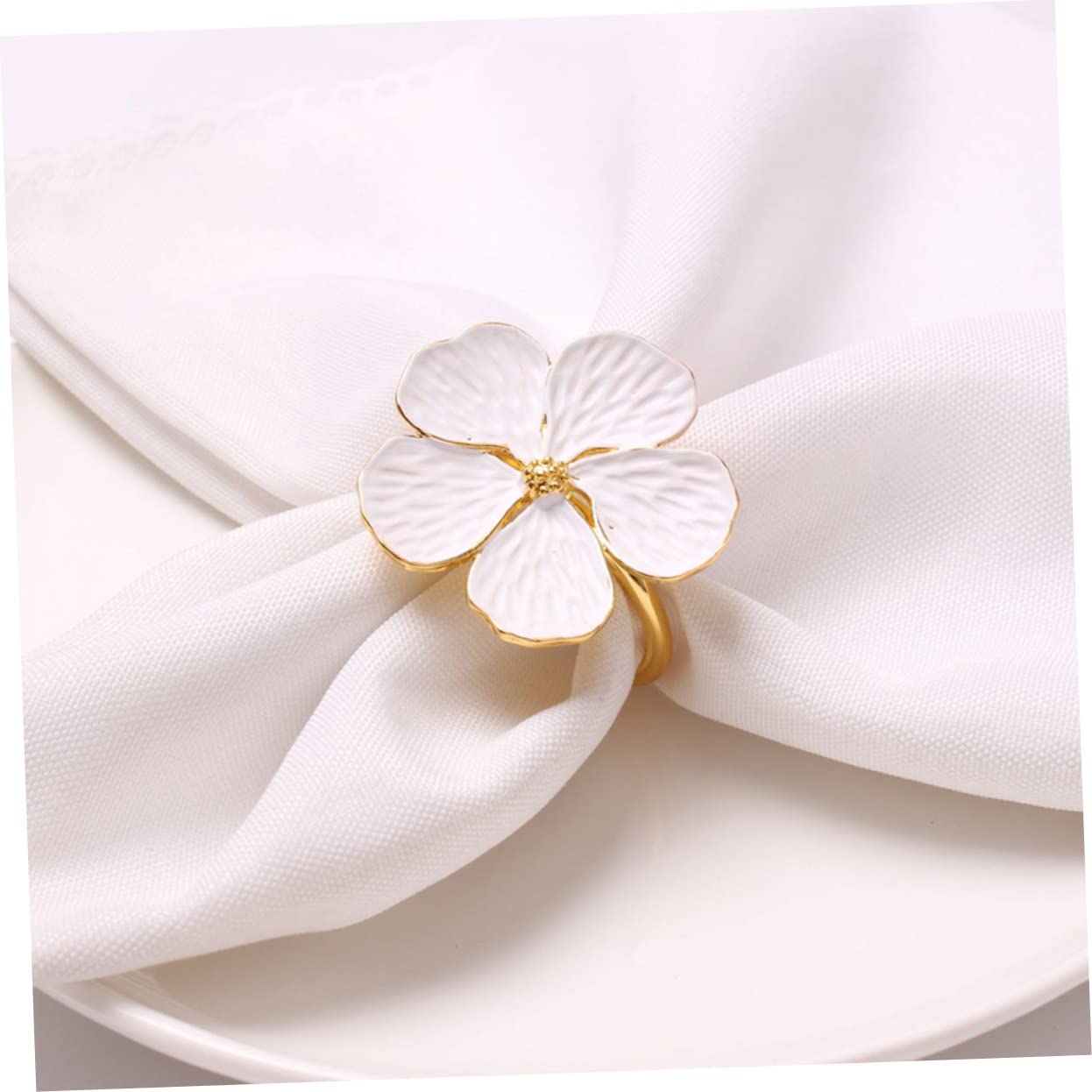 18piezas Anillos para Servilletas De Flor Decorativos Adornos para Bodas y Eventos Elegantes Accesorios De Mesa para Restaurante y Hogar