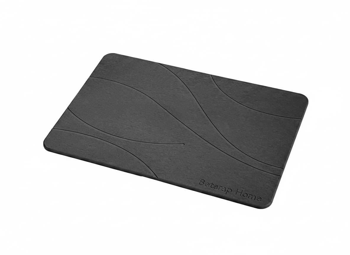 Beterap Home Diatomite Bath Mat – Diatomaceous Stone Bath Mat, Non-Slip and Quick Drying Bath Mat, Stone Bath Mat (50 x 39 x 0.9)