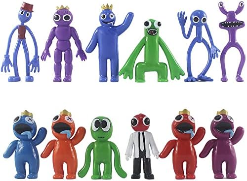 XUANHEMEN Rainbow Friends Action Figures Toys,Rainbow Friends Horror Toys Action Figure Model Doll for Children Friends Thanksgiving Christmas Birthday Gifts.