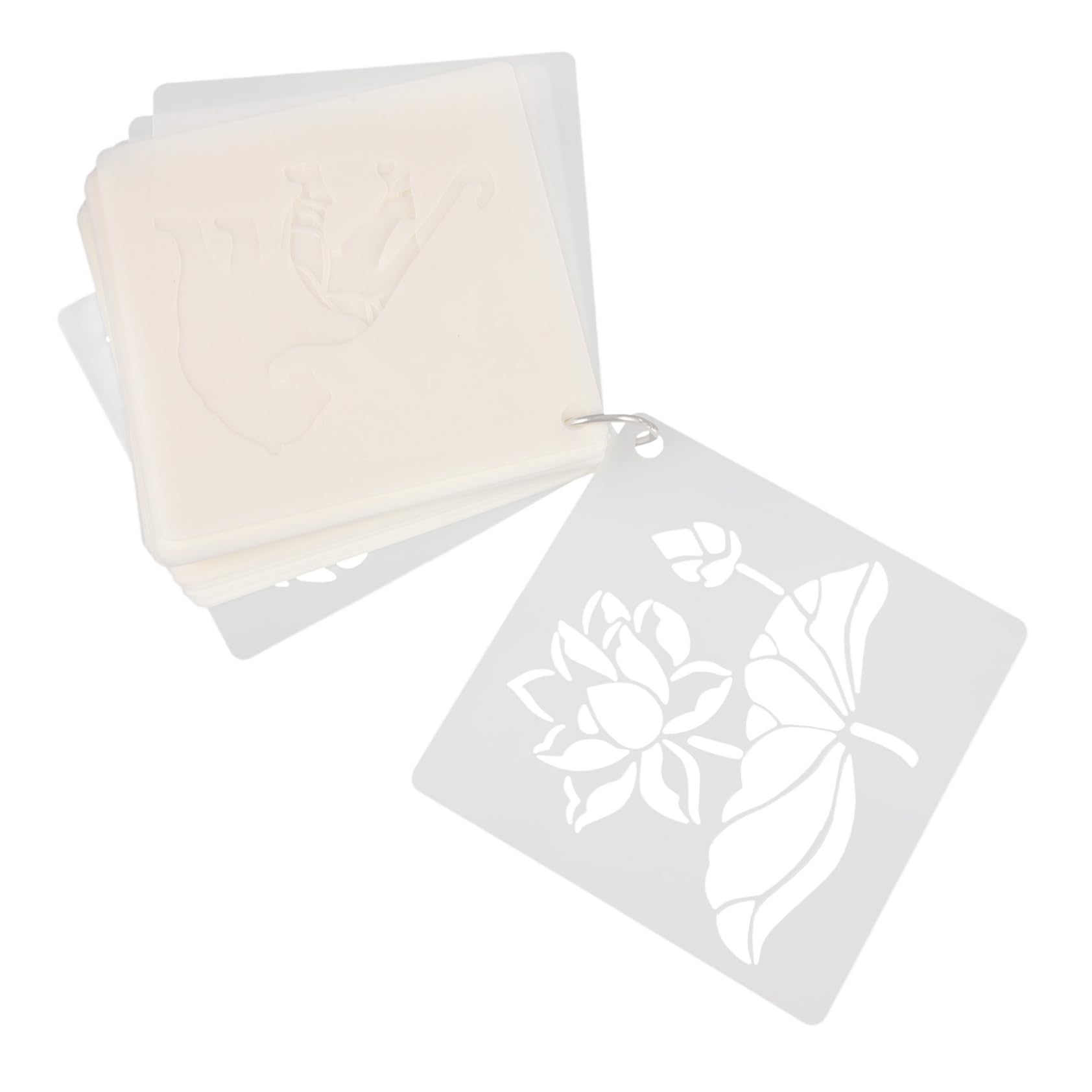 Operitacx 300pièces Pochoirs Animaux Et Plantes Pour Peinture Et Diy Templates Réutilisables Pour Artisanat Et Scrapbooking