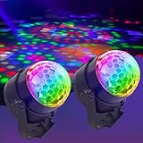muyuua Discokugel LED Discolicht Partylicht - Disco Ball Musikgesteuert mit USB Discolicht Kugel...
