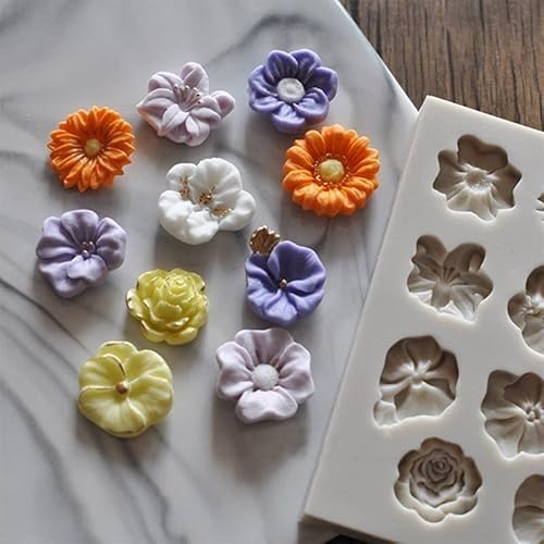 Polymer Clay Molds Polymer Clay Molds For Jewelry Making Polymer Clay Molds For Polymer Clay Earrings Decoration（Flowers） #TOP7