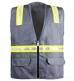 Safety Depot 8038A-GRAY GRAY SAFETY VEST (3XL)